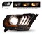 Renegade Drl Projector Headlight With Sequential Turn Signal - Black/Clear CHRNG0612-B-SQ - alternate 2